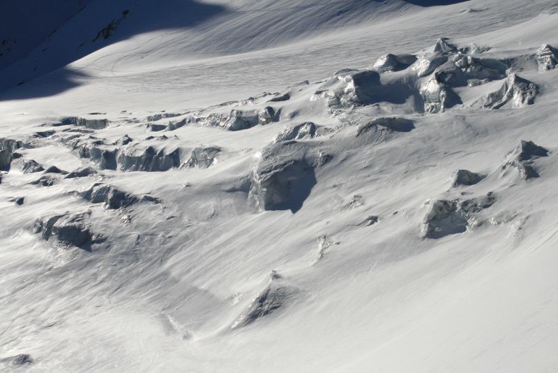Glacier de Valsorey : étincelants les glaçons