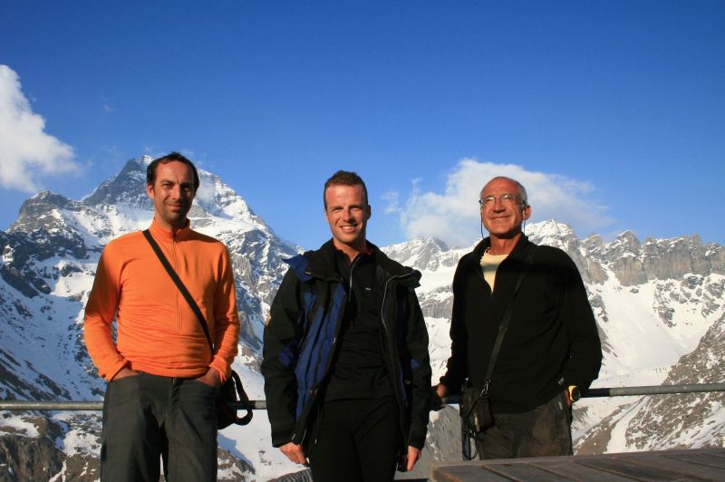 Le trio : Hinrich, Djé et Denis