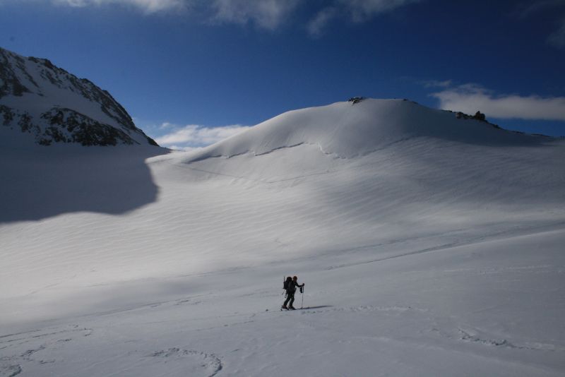 Col de Corbassière : Tiens hier on y voyait pas grand chose