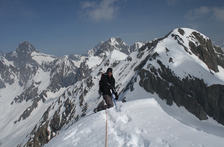 arête : pas encore parfaitement à l'aise sur cette petite arête