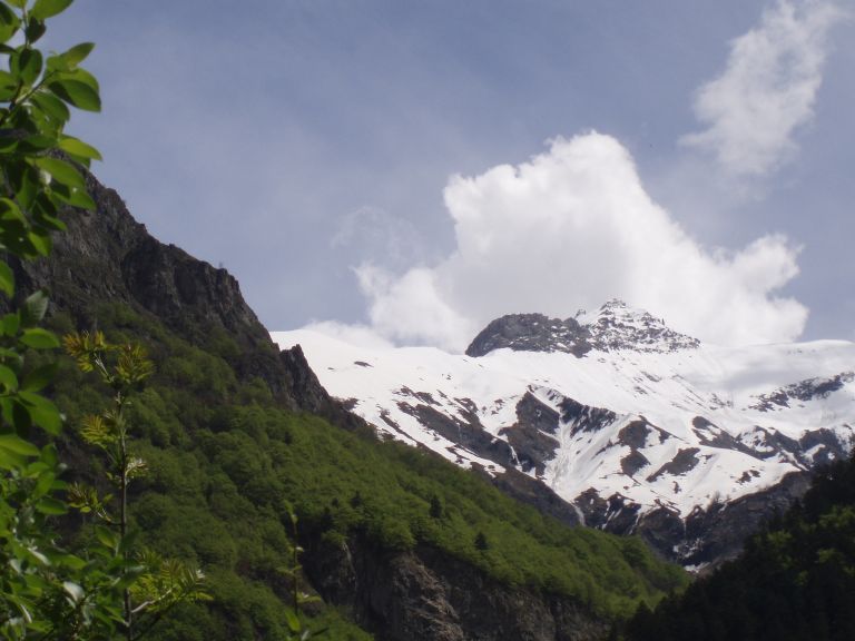 Morges descente N : La traversée N pour rejoindre la série de croupes , vu du bas