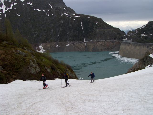 depart au dessus du lac : ;                                               ;