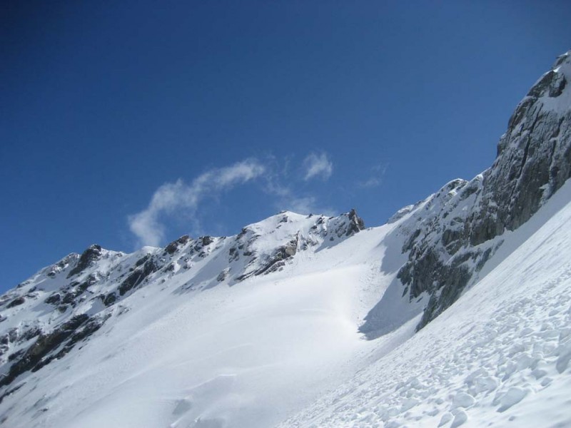 Aiguille de Péclet : En super conditions, on doit pouvoir skier depuis le sommet ce qui n'est pas toujours le cas.