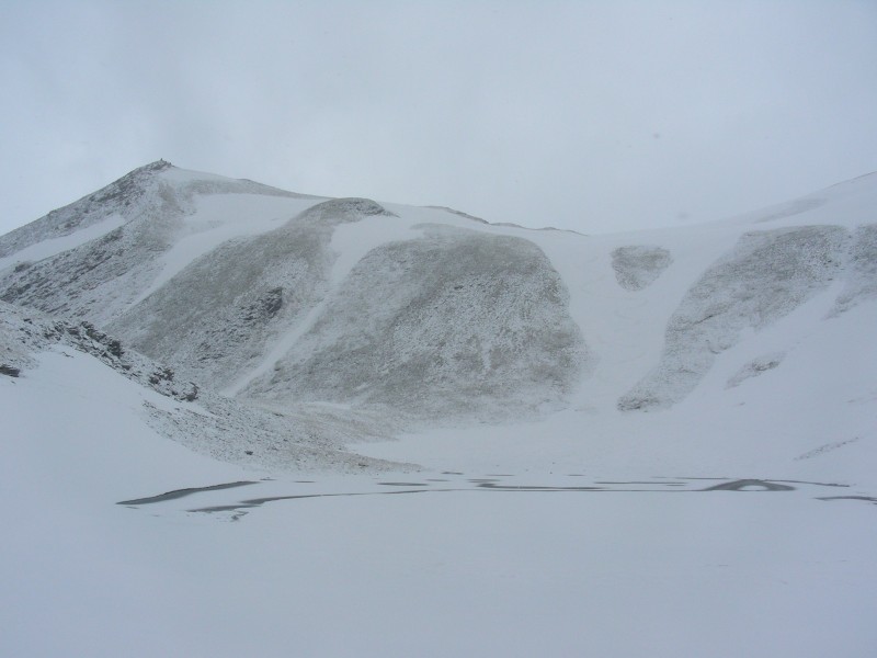 col et lac de lanserlia : Ambiance... clairement hivernale!