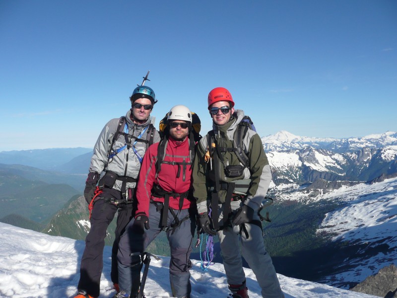 Summit : Et bing le portrait au sommet devant le Mt Baker