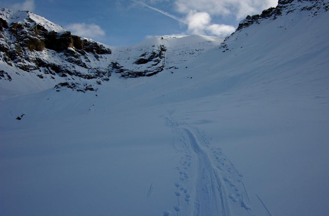 La Trace : Una autostrada per Lamet... 7 skieurs du jour précédent, vous ont fait une voie ascendante royale... la trace était experte!