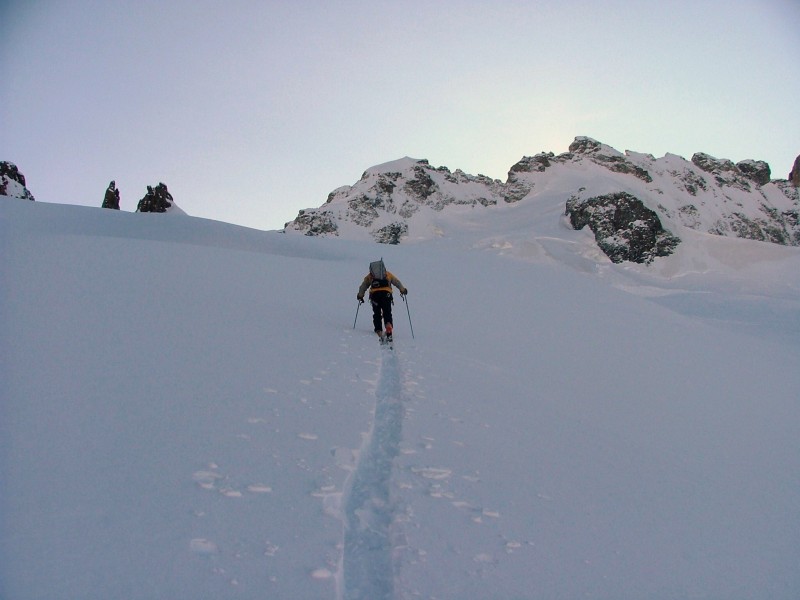 le chasse neige : moi je fais la finition bien lisse