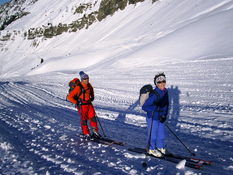 Marine et JC : Marine et JC au début de la montée