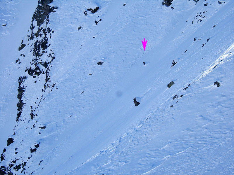 Mt Pépoiri : Toune dans le fond du couloir.