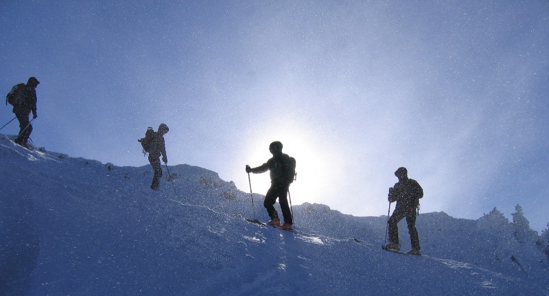 Départ du Moucherotte : Skieurs transis au départ