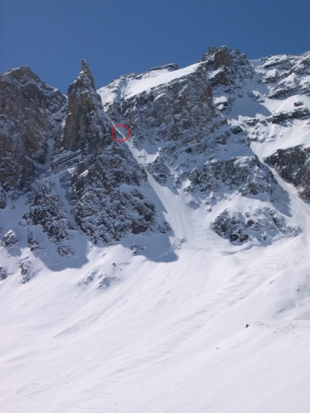 A la montée : Juste un petit point noir au milieu du couloir !