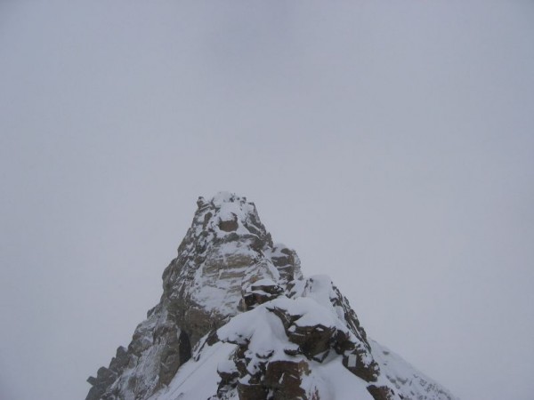 Arête de la Dufourspitze : L'arête de la Dufourspitze bien enneigée
