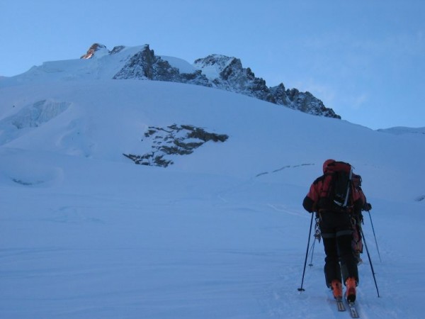 Monte Rosa gletscher : Ambiance fraiche au petit matin