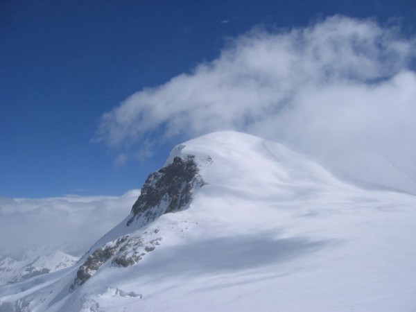 Face SW du Breithorn : La face SW du Breithorn depuis le Klein Matterhorn