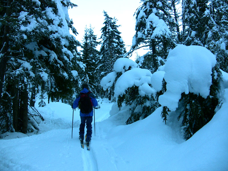 Vallon du chaudan : Quantité de neige exceptionnelle à 1 heure de la cote.