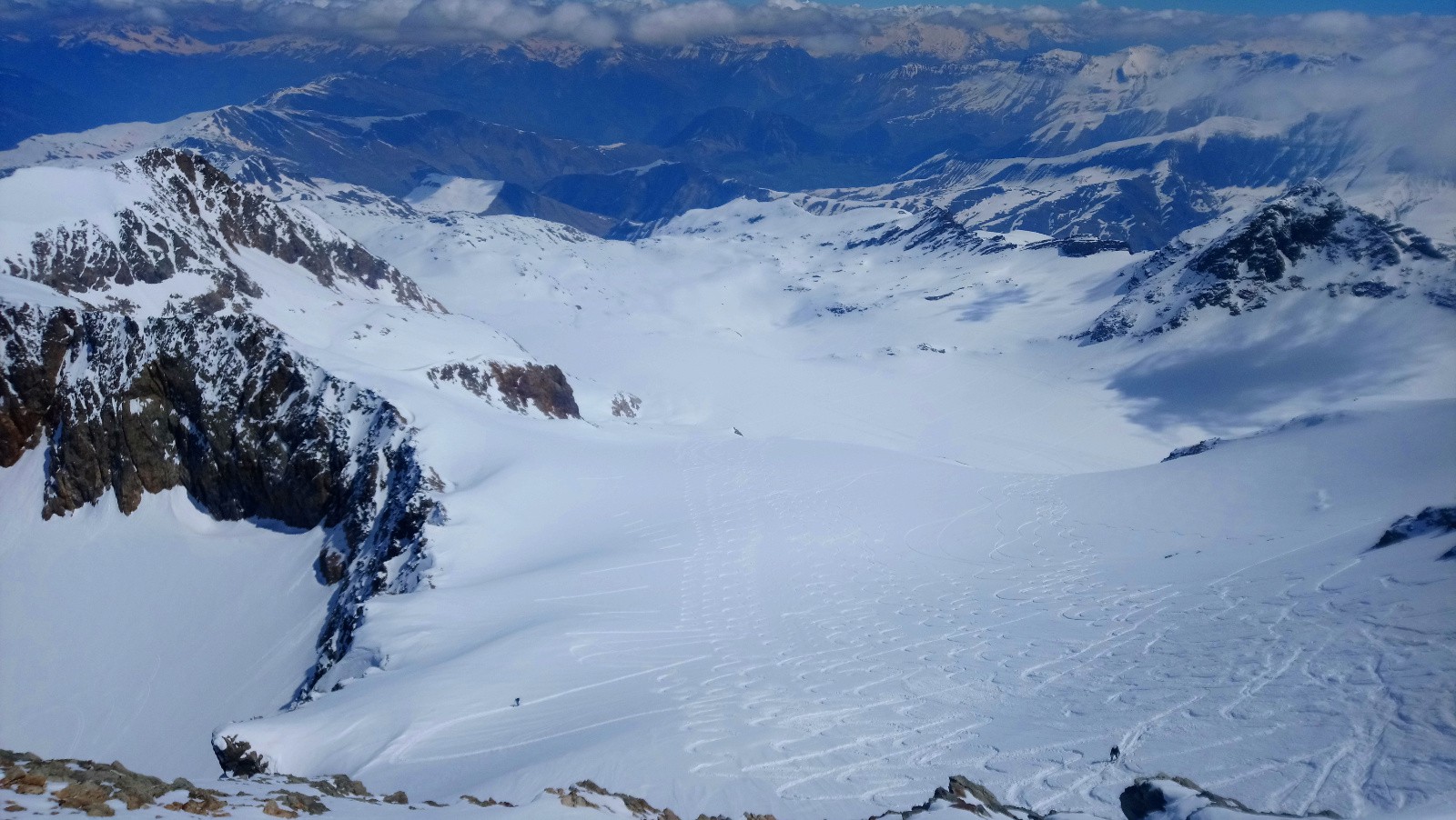 Glacier de Saint Sorlin depuis le sommet de l’Étendard