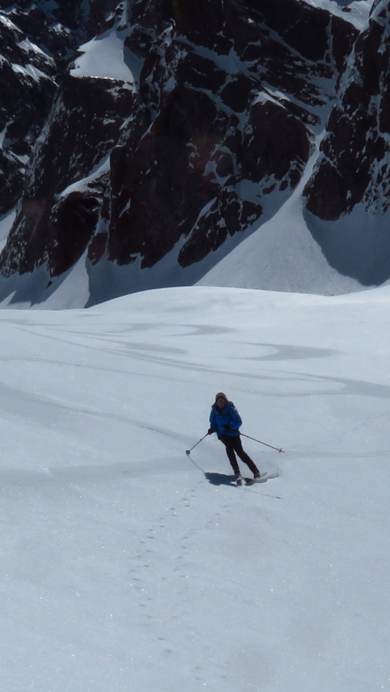 ski parfait sur le glacier