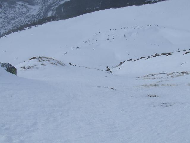 #3 Pointe Lapaz : Le couloir vu du sommet Pointe Lapaz : Le couloir vu du sommet