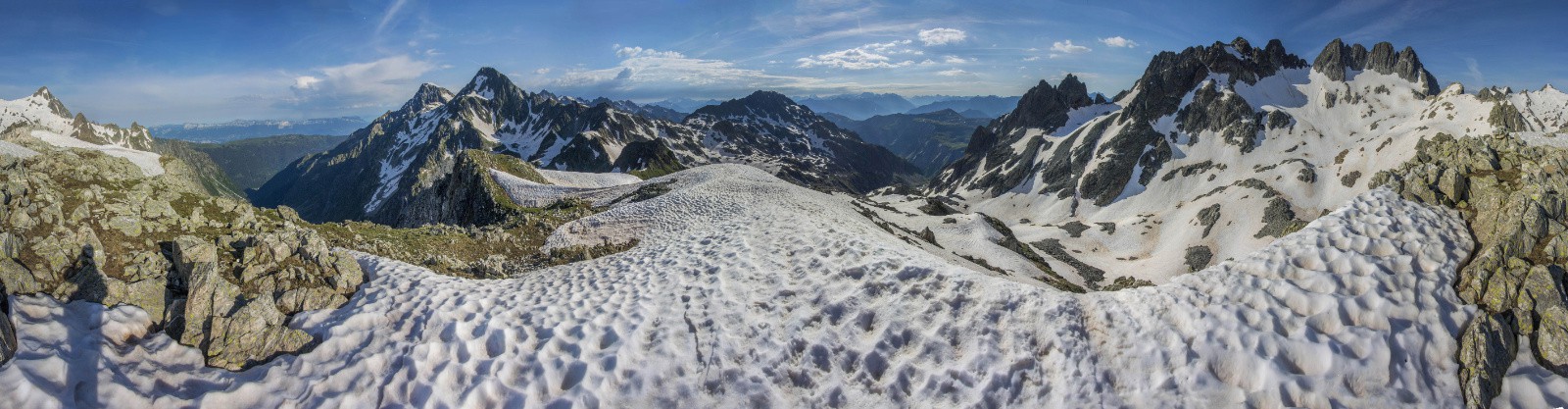 Panorama 360° au sommet de la marmottane
