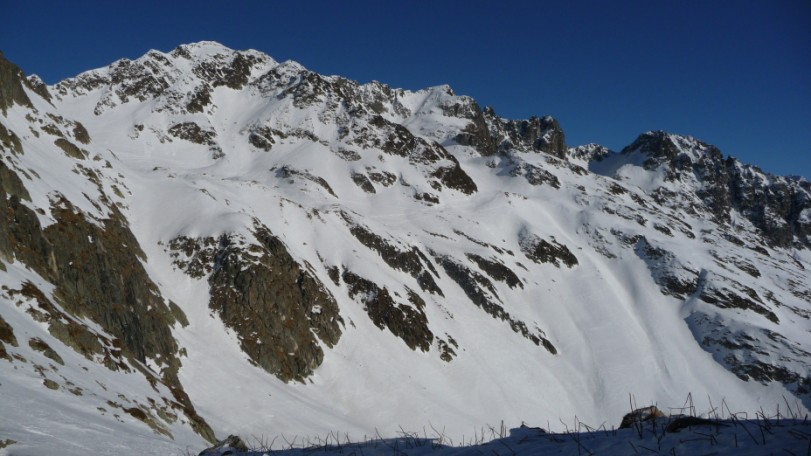 Vallon Vouterey : Du monde vers le col (les couloirs sont bons)