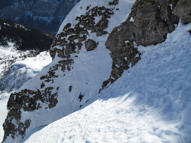 Jacques : Montée par le couloir central puis traversée à droite