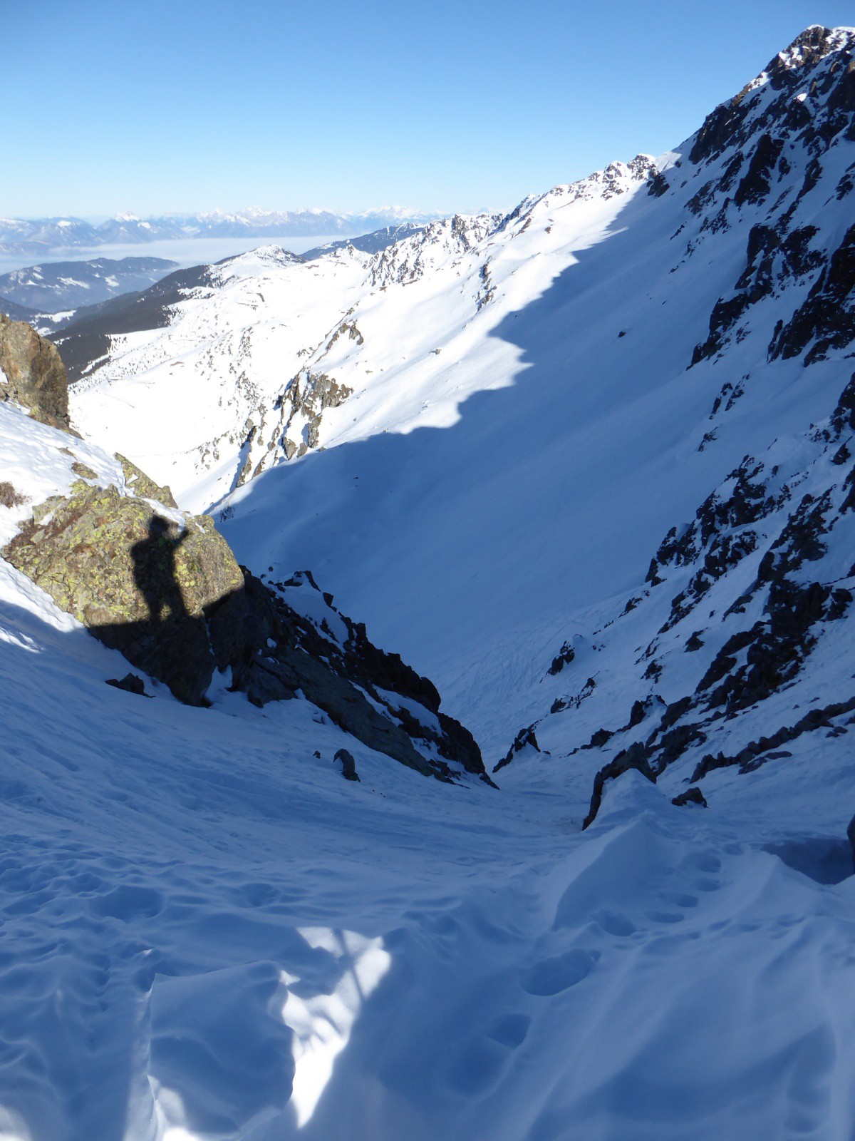 Vue dessus le couloir qui impressionne!