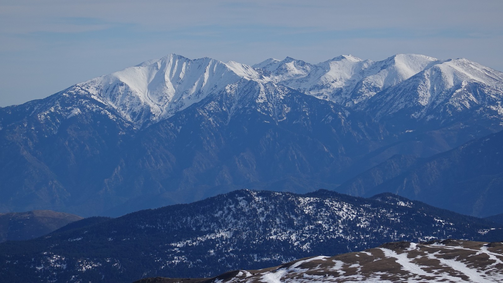 Panorama sur le massif del Canigó