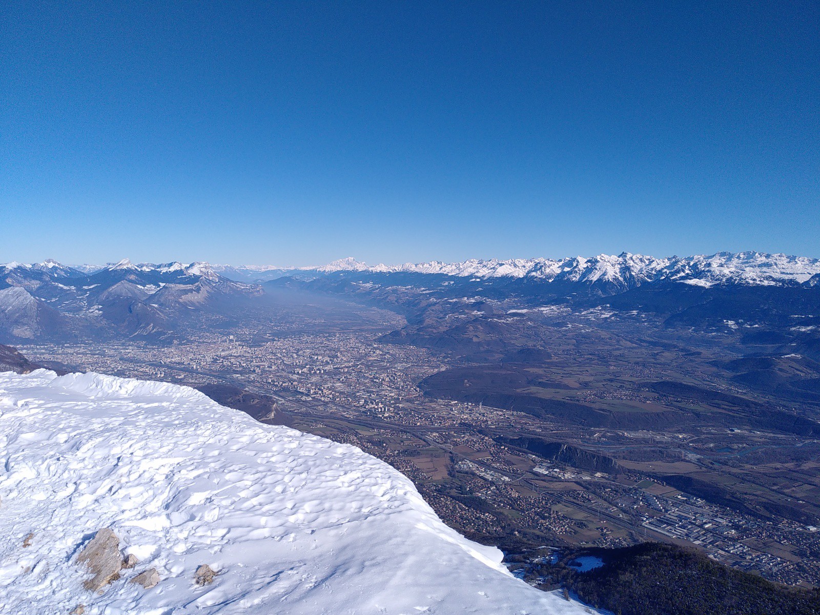 Vue classique sur Chartreuse/Belledonne - Mont Blanc