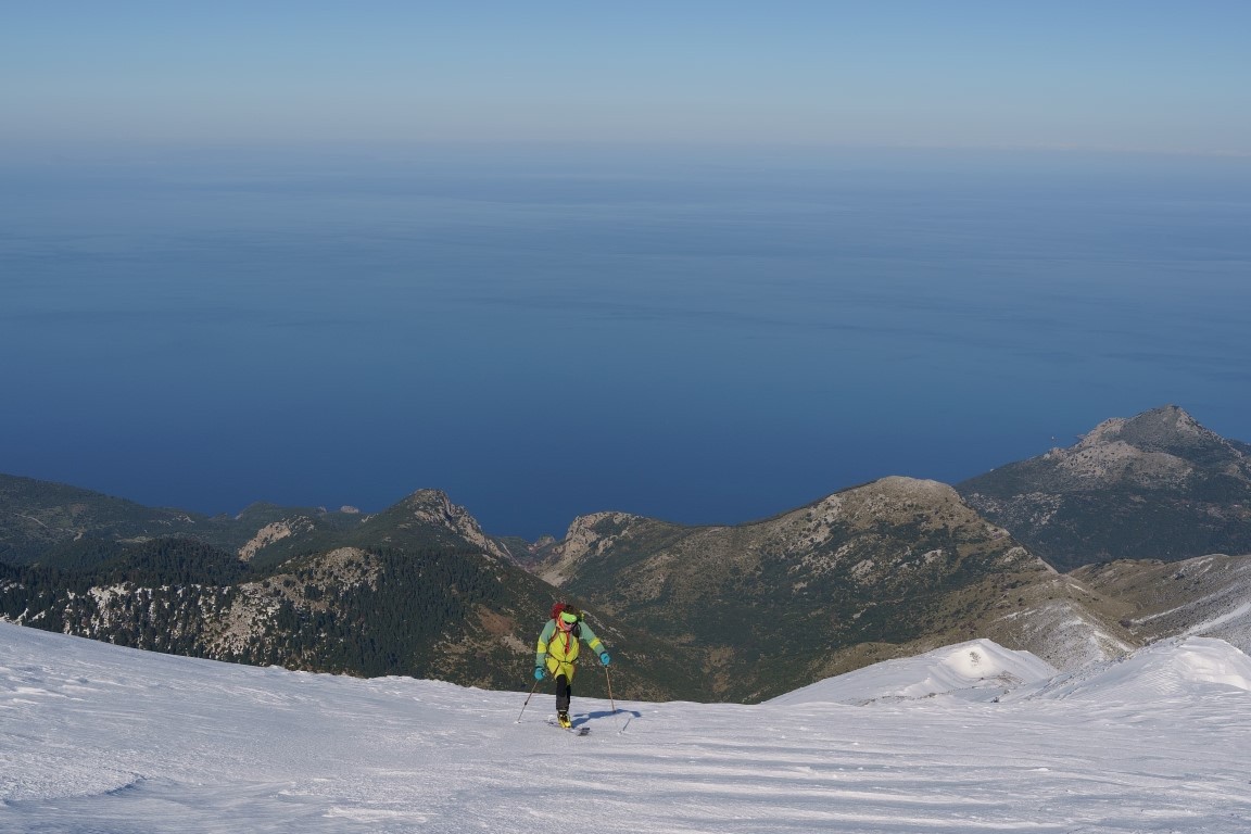 première remontée versant nord&nbsp;