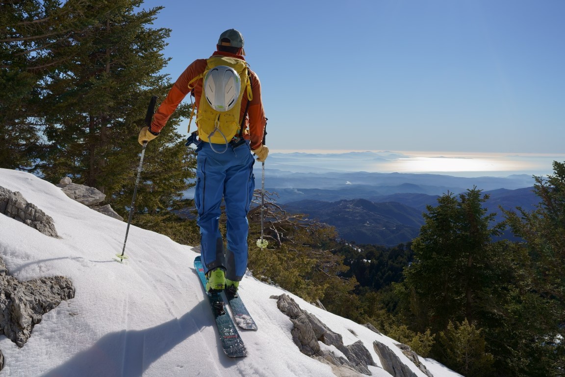 sortie de la pinède à la montée