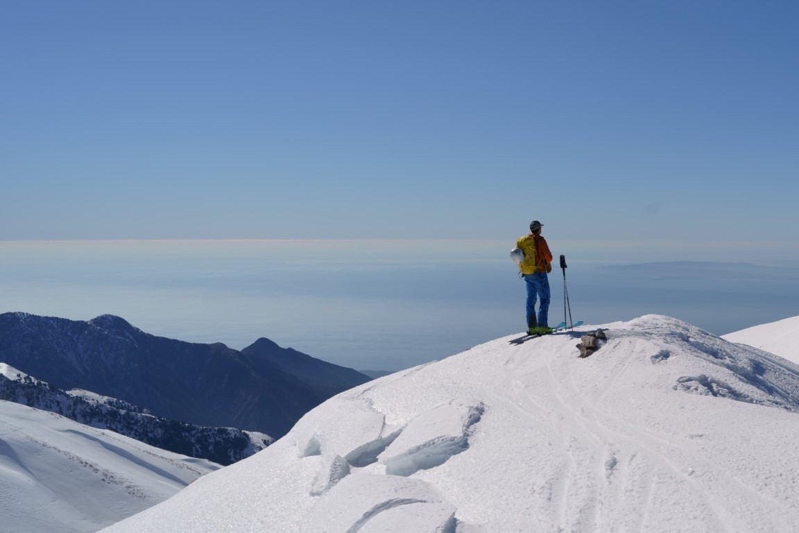 au sommet nord, vue vers l'ouest