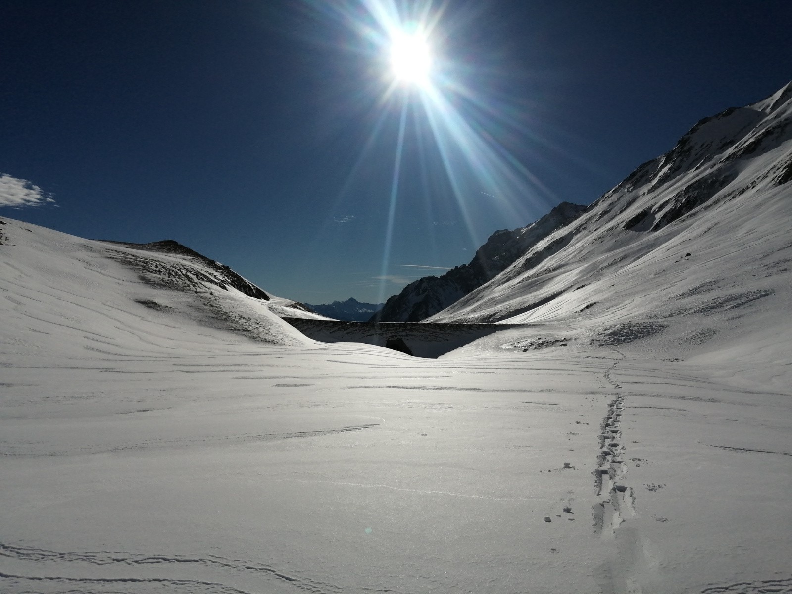 fin de la route du Galibier et début du vallon de roche noire 