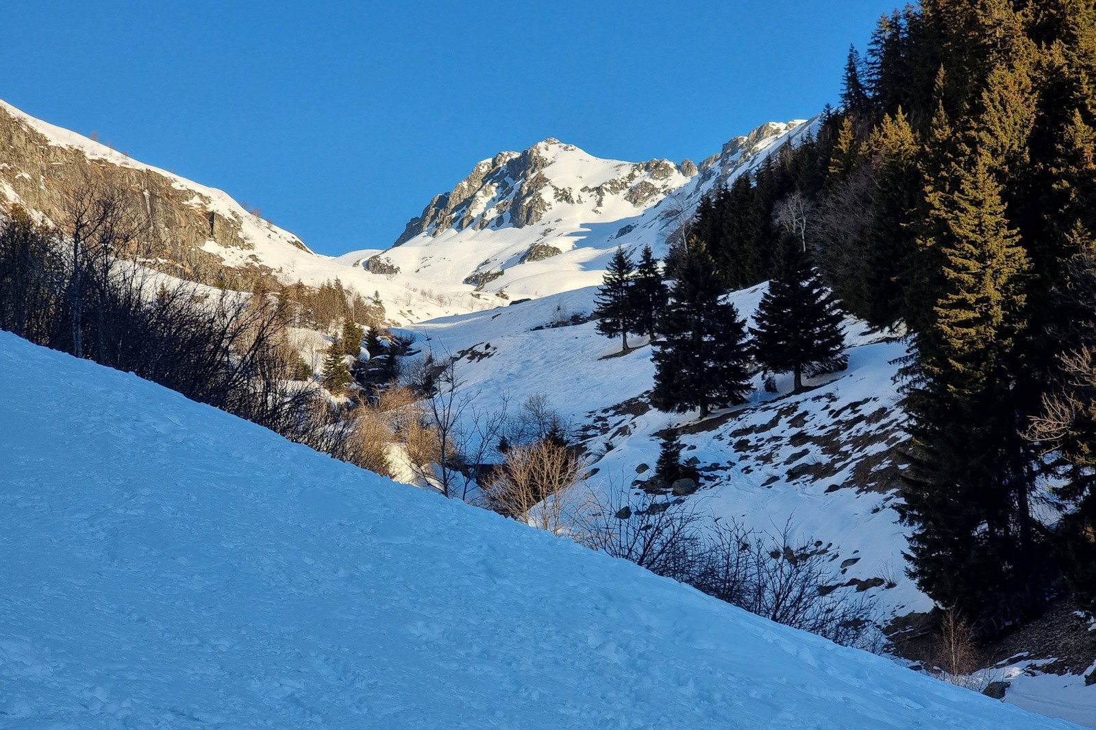 &nbsp;La Combe de Bridan déserte ce matin.