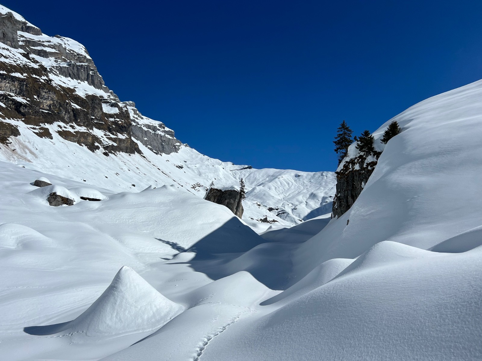 &nbsp;Peu avant les chalets.