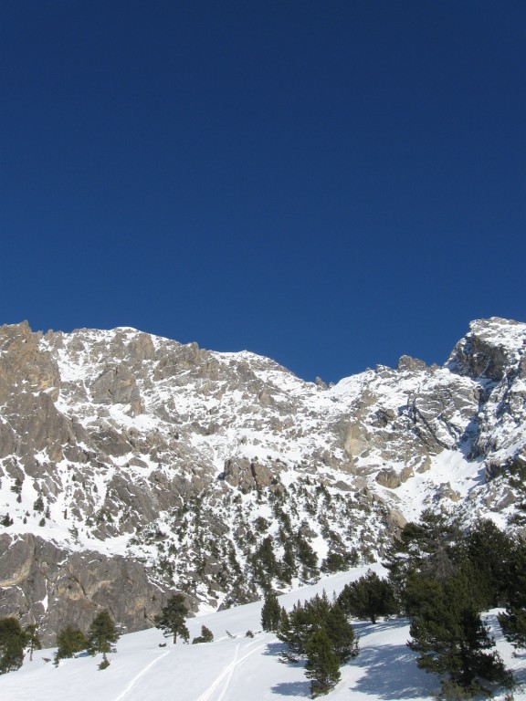 Mont Chaberton : La face après la descente.