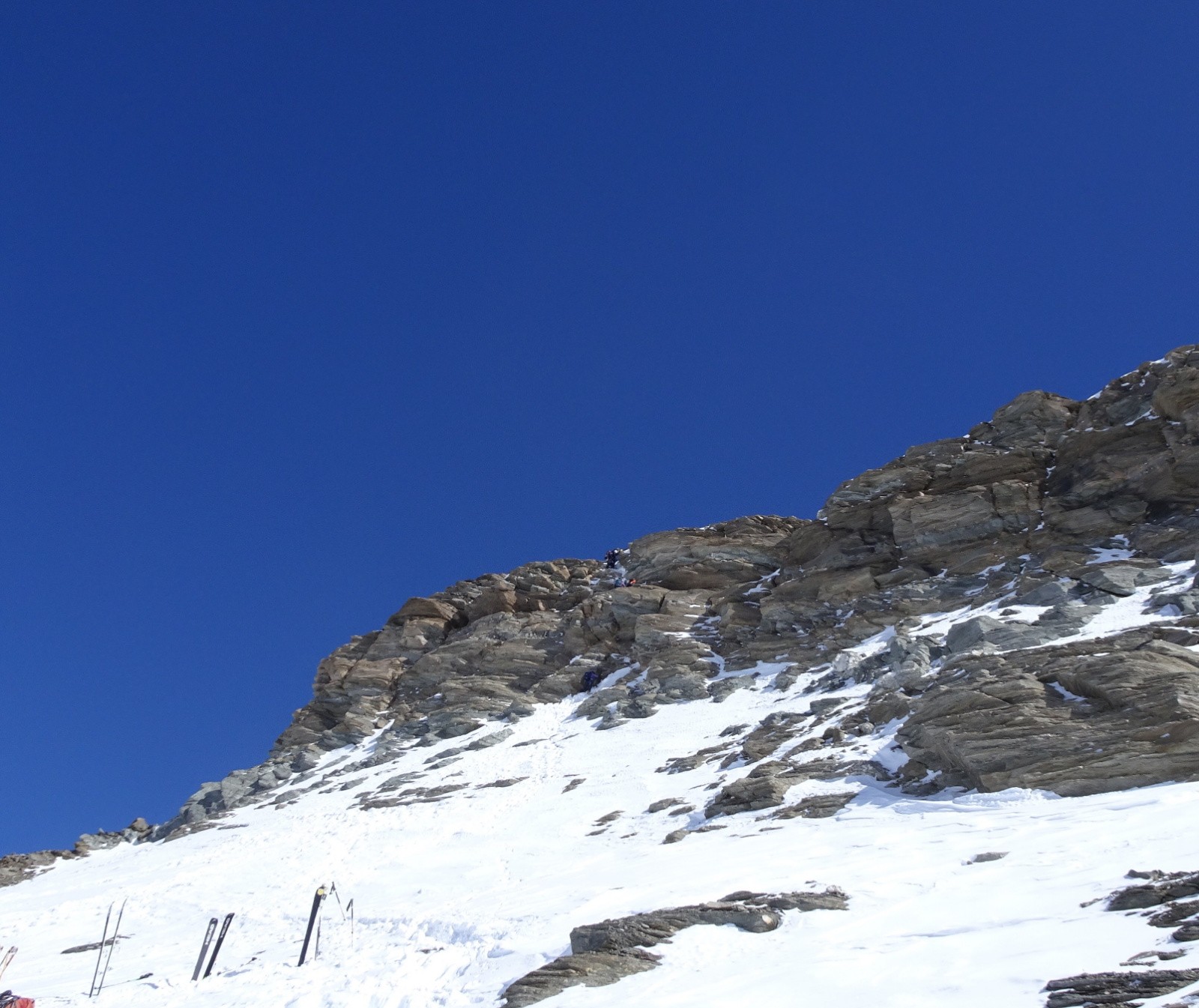 La partie alpi de la sortie, assez sèche dans les 15 derniers mètres 