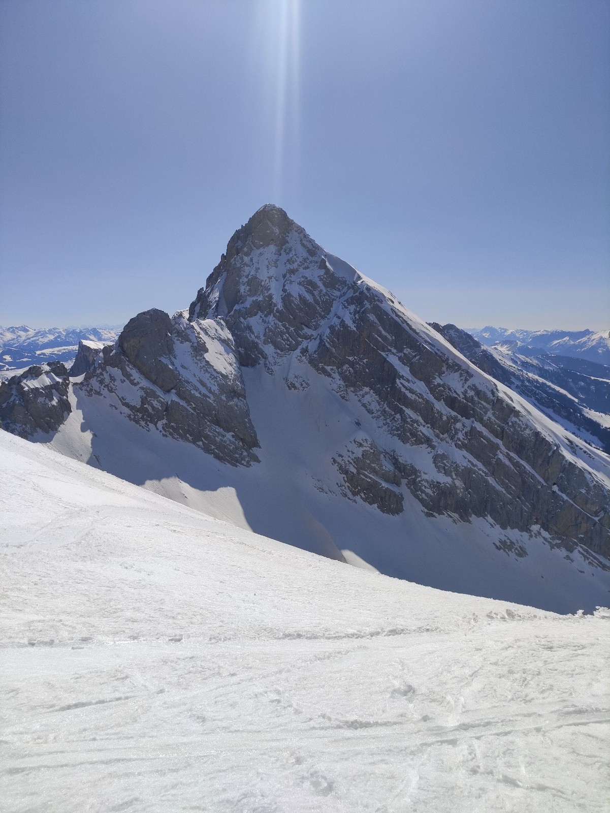 Mont Charvet, vue depuis la Pointe de Chombas&nbsp;