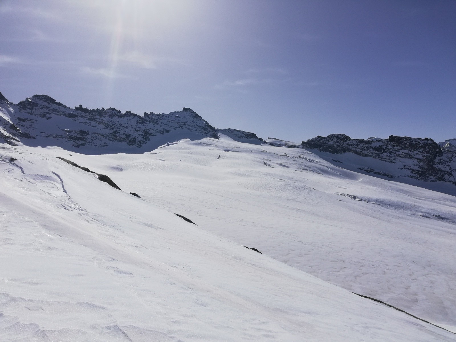 Glacier du Mulinet depuis le col de Trièves 