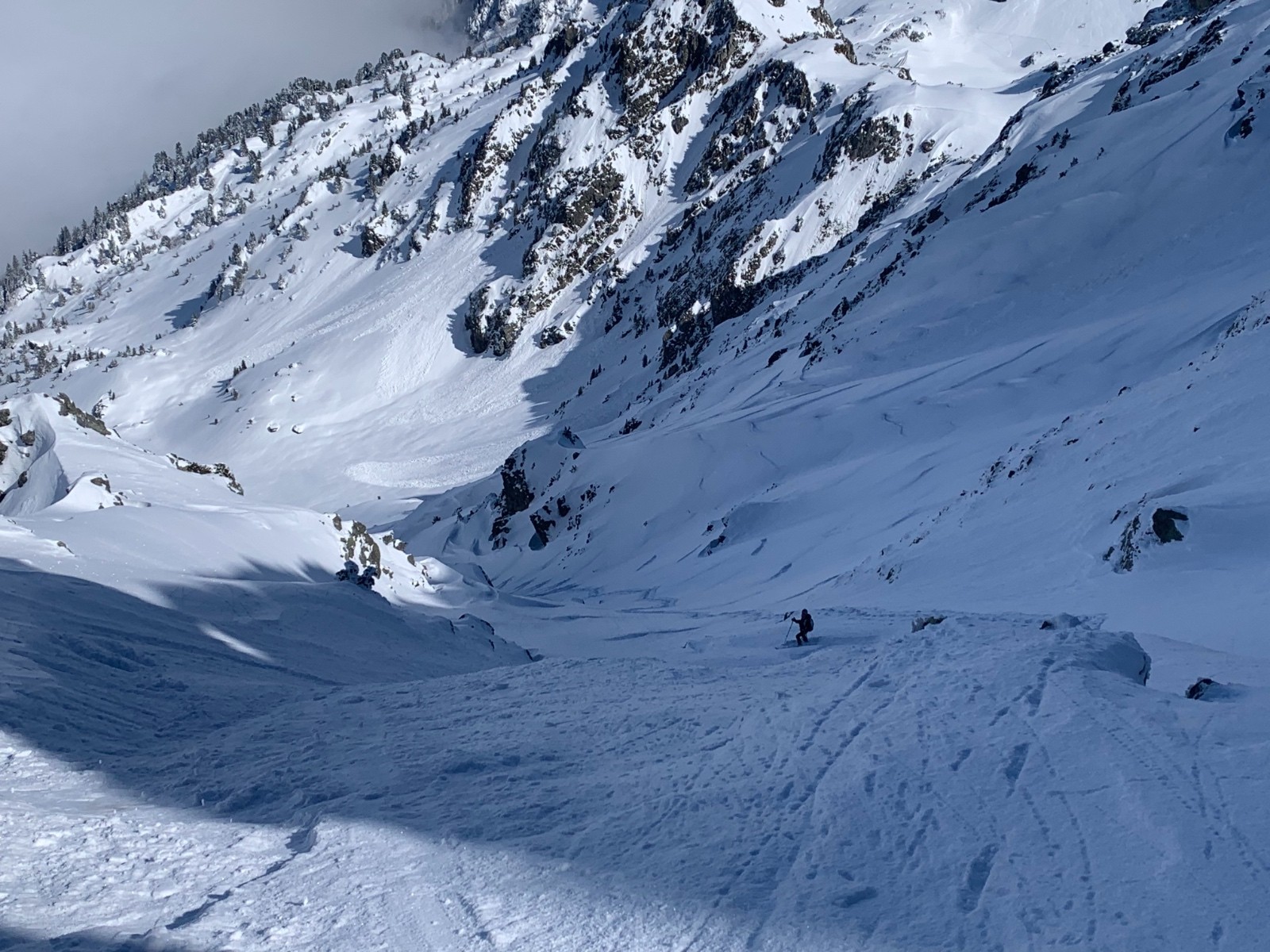 &nbsp;Côté gauche départ de la plaque au dessus de laLimite de l’ombre&nbsp;