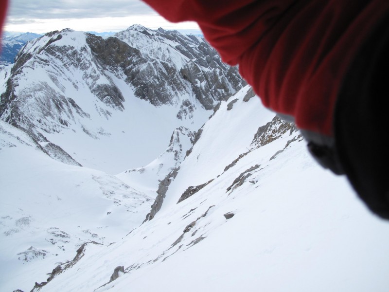 Mont Charvet : Pente sommitale cartonnée