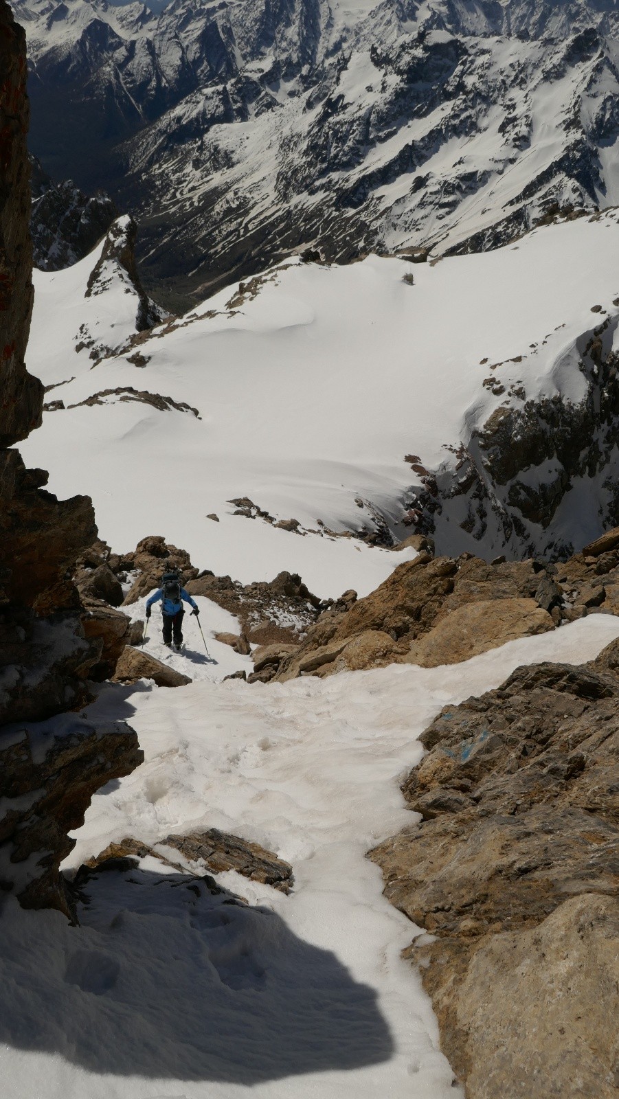 Petite montée avant de rejoindre l'arête 