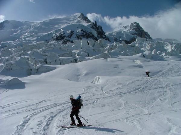 Sous les 3 Monts : Bonne séance de transfo au pied du Tacul et du Maudit.