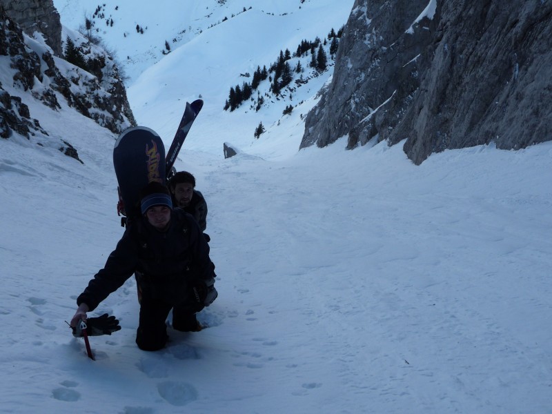 dans le couloir : départ dans le couloir à 40°