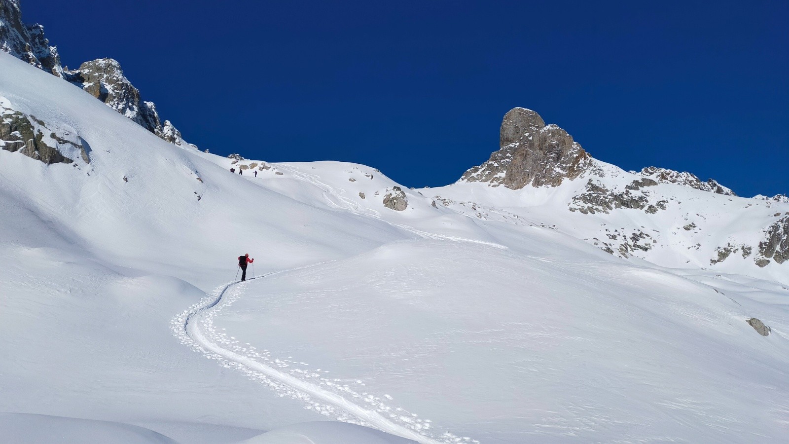 &nbsp;Belle trace de montée / col de la Flachère&nbsp;