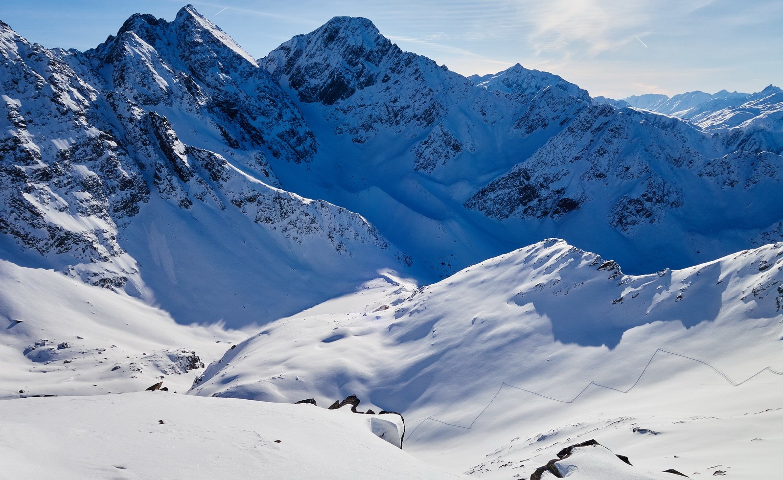 Panorama depuis le second summit...