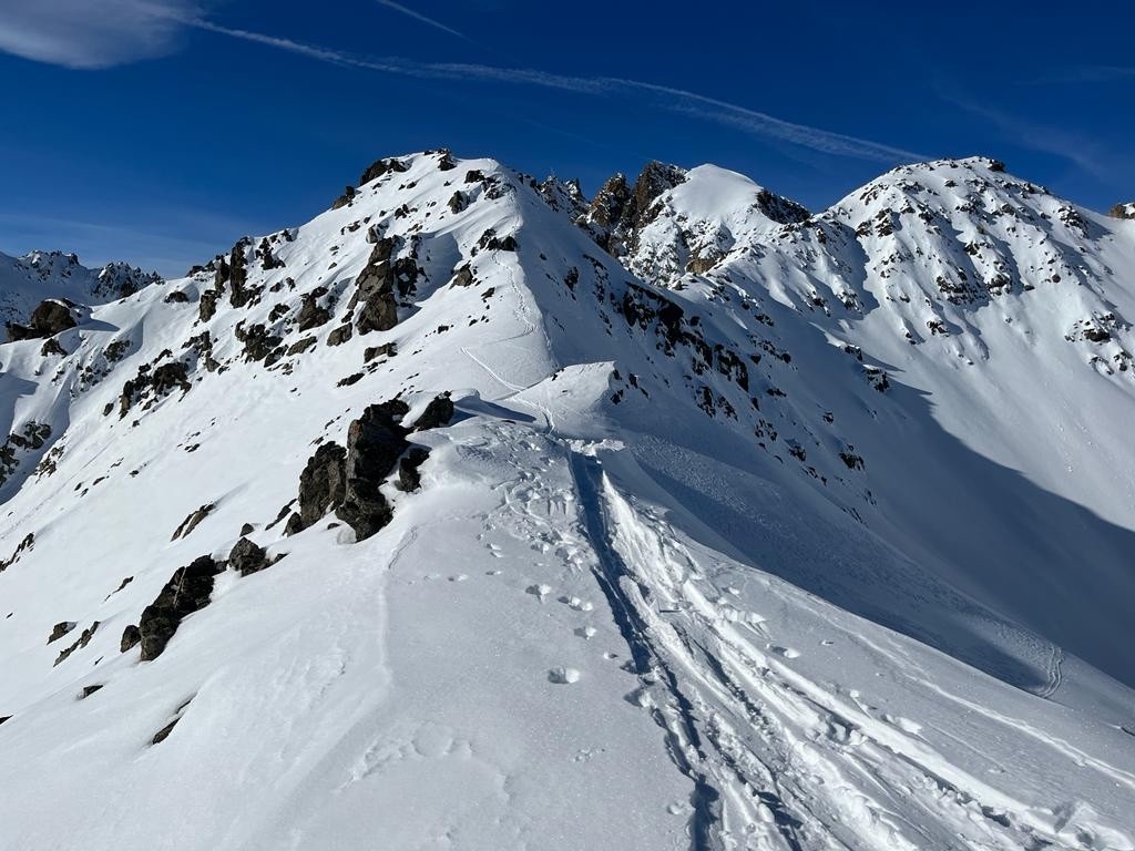 départ de l'Arête de la crête de la Casse Blanche