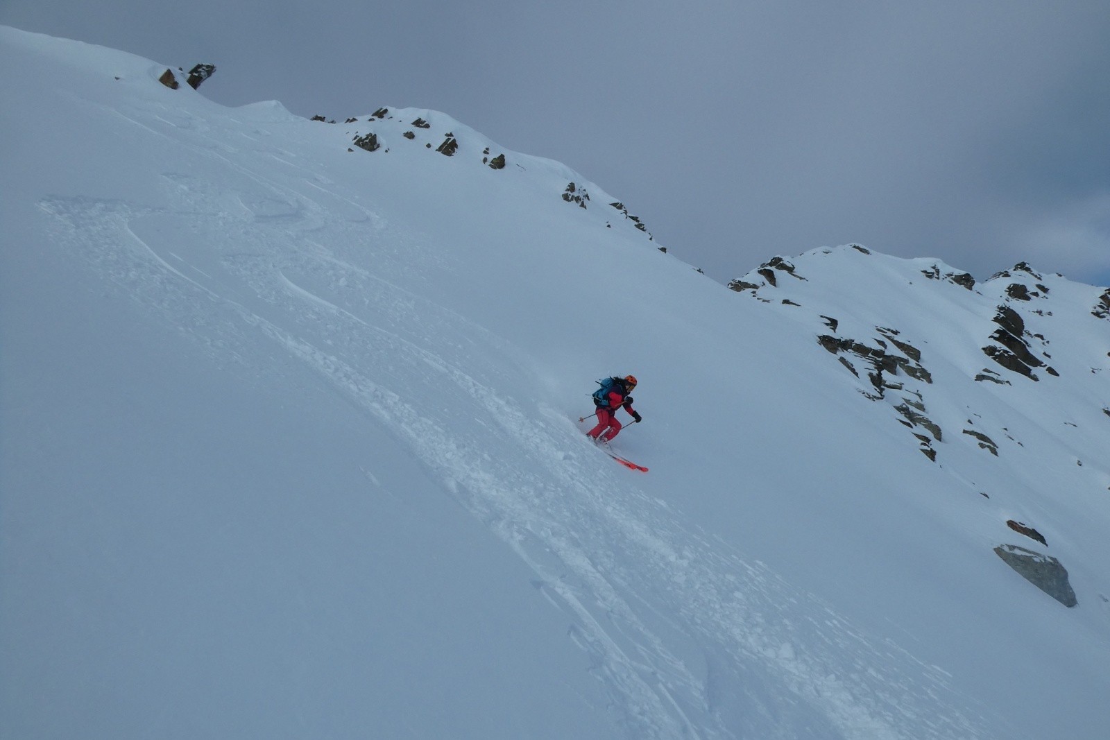 &nbsp;Anaïs fait chauffer ses nouveaux skis