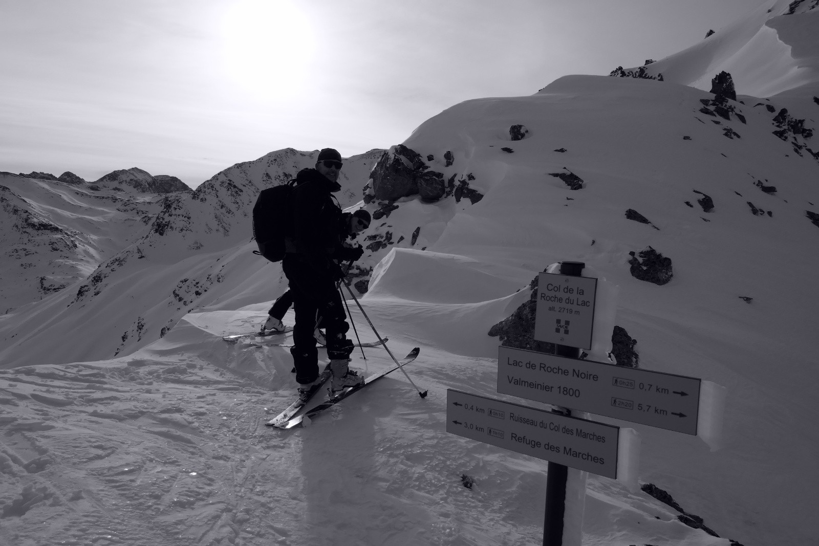 Col de la Roche, mais pas vu de lac!&nbsp;Merci la Team \