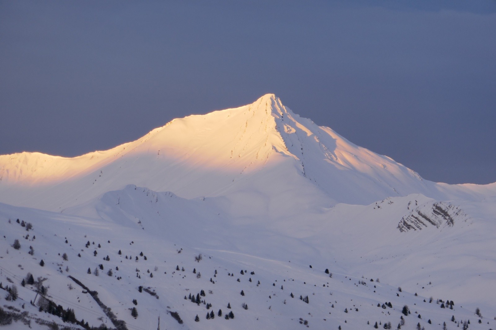 Pointe d'Emy au réveil...