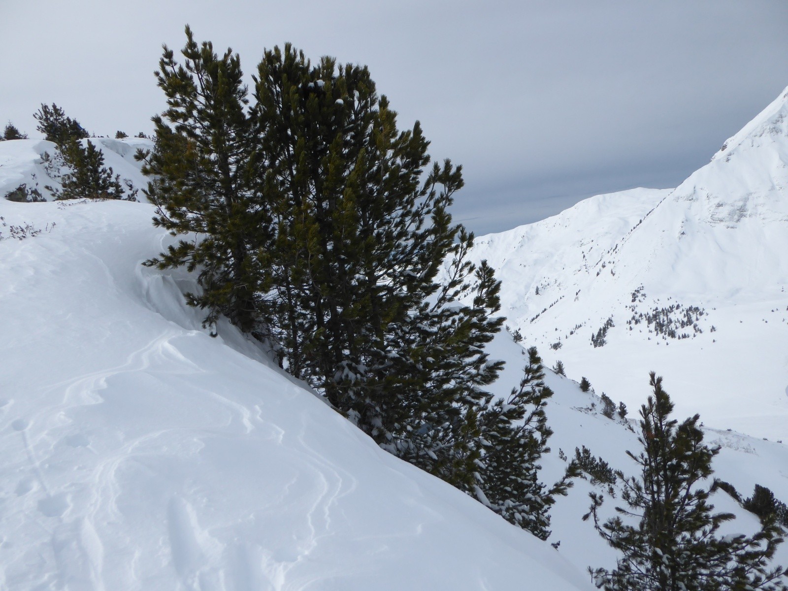 Col de la Bâthie à droite